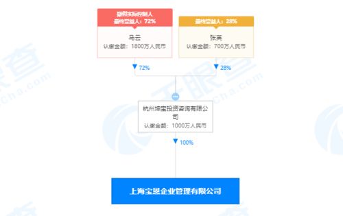 馬云關聯公司入股寶恩企業(yè)管理公司,持股比例100